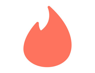 The logo of the mobile dating app Tinder.