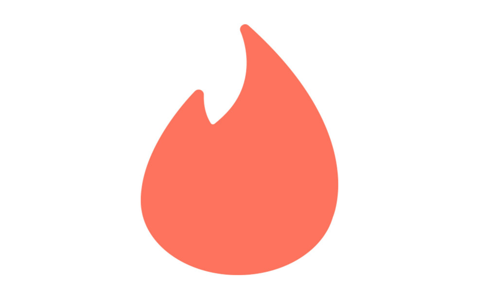 The logo of the mobile dating app Tinder.